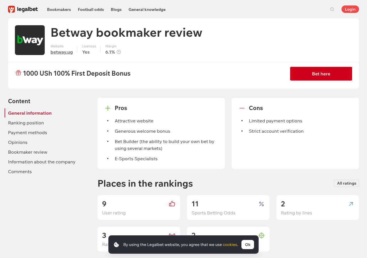 Betway Uganda dated context evidence capture